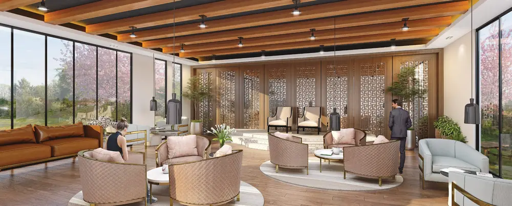 Community hall seating area